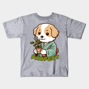 Puppy botanist Kids T-Shirt